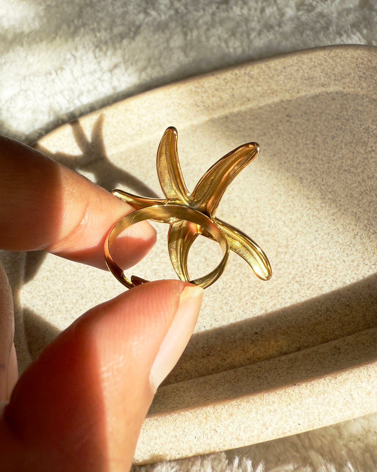 Starfish Adjustable Ring
