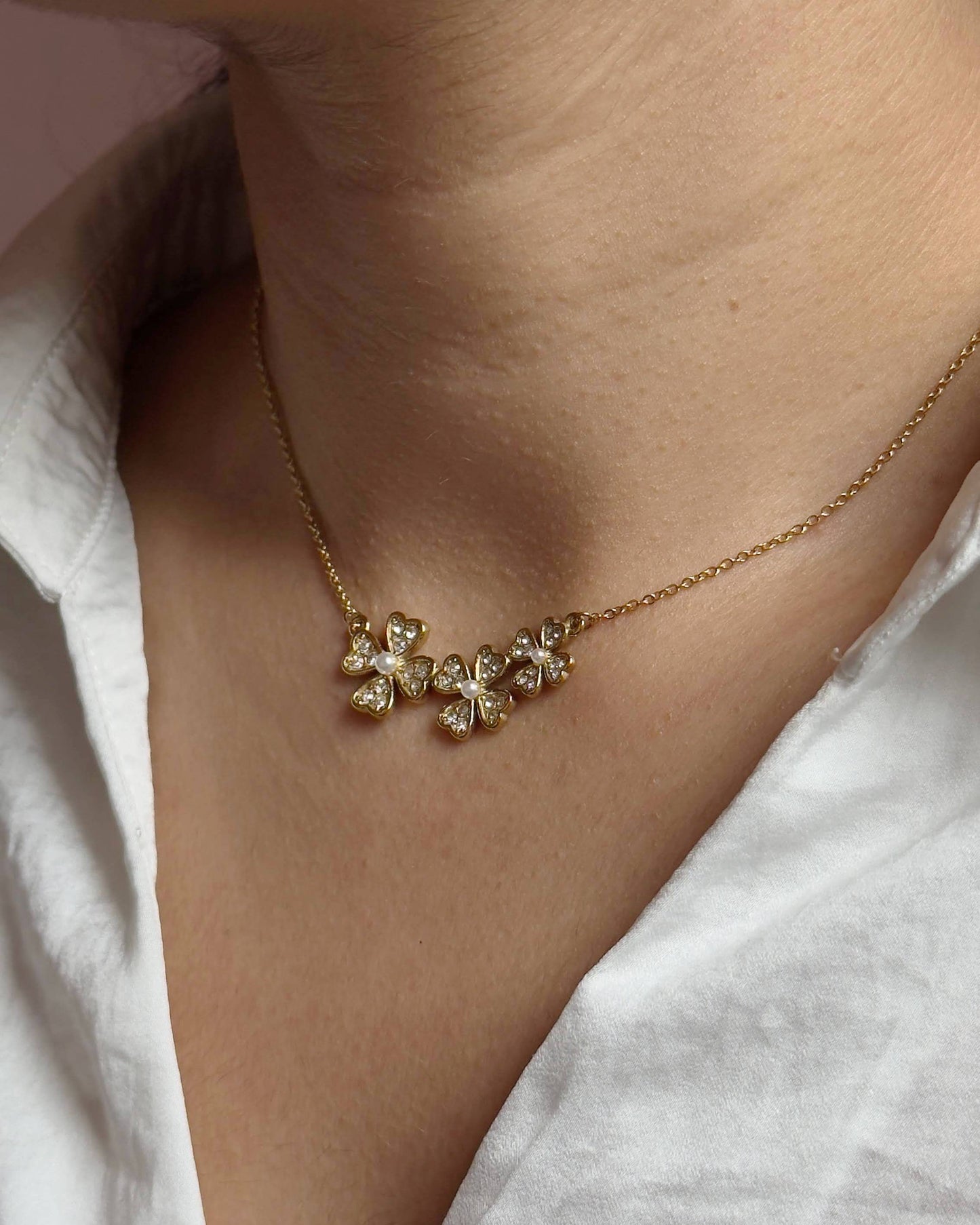 Flower Leaf Necklace
