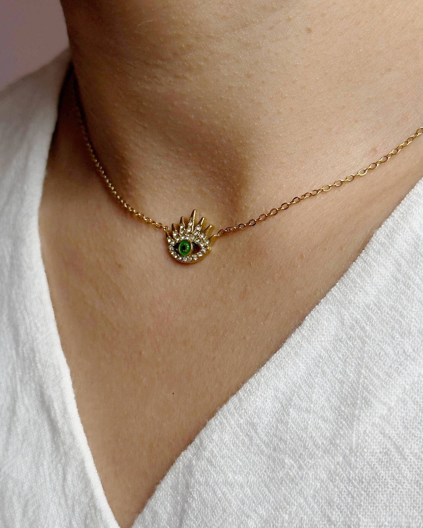 Devil Eye Pendant Necklace