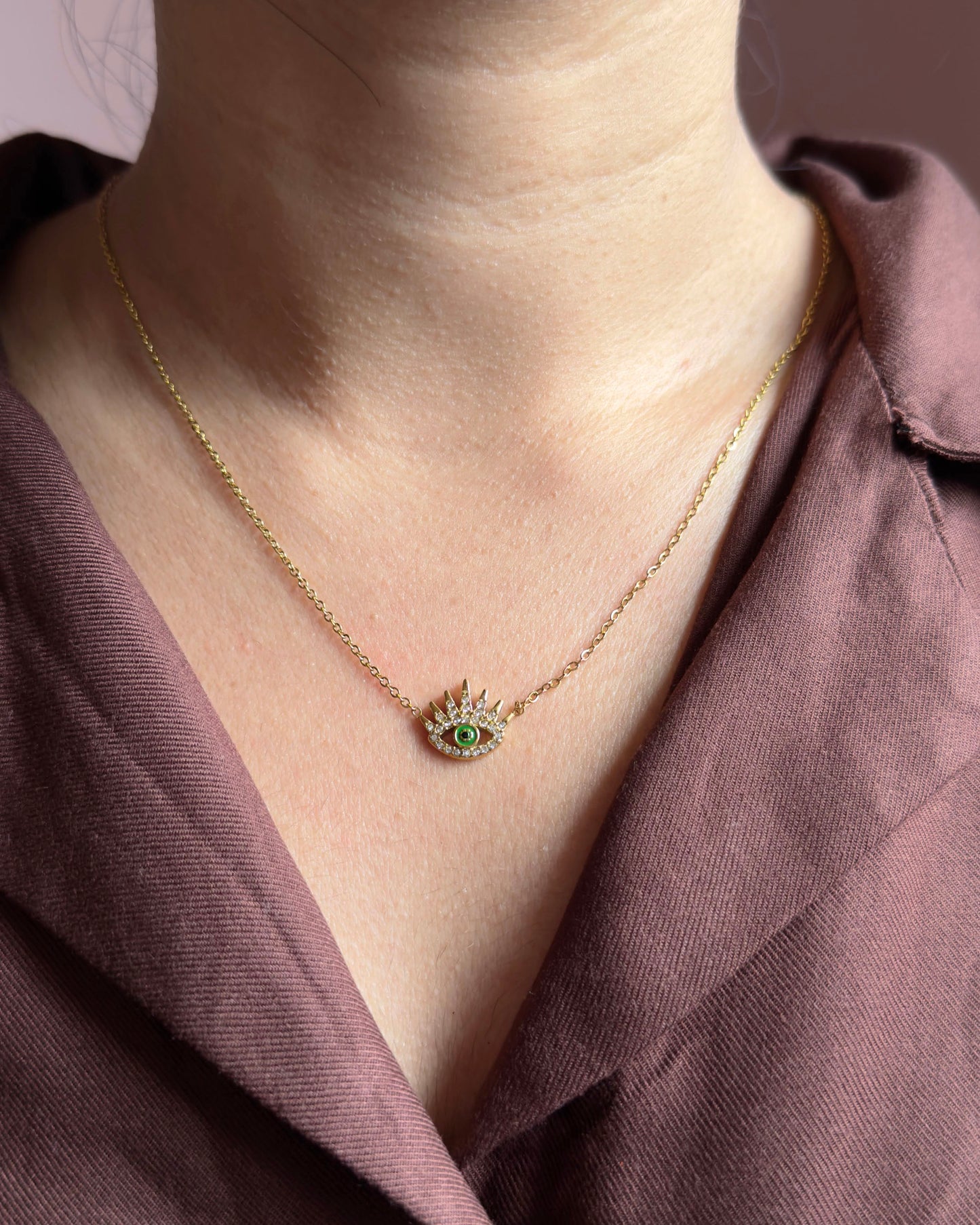 Devil Eye Pendant Necklace