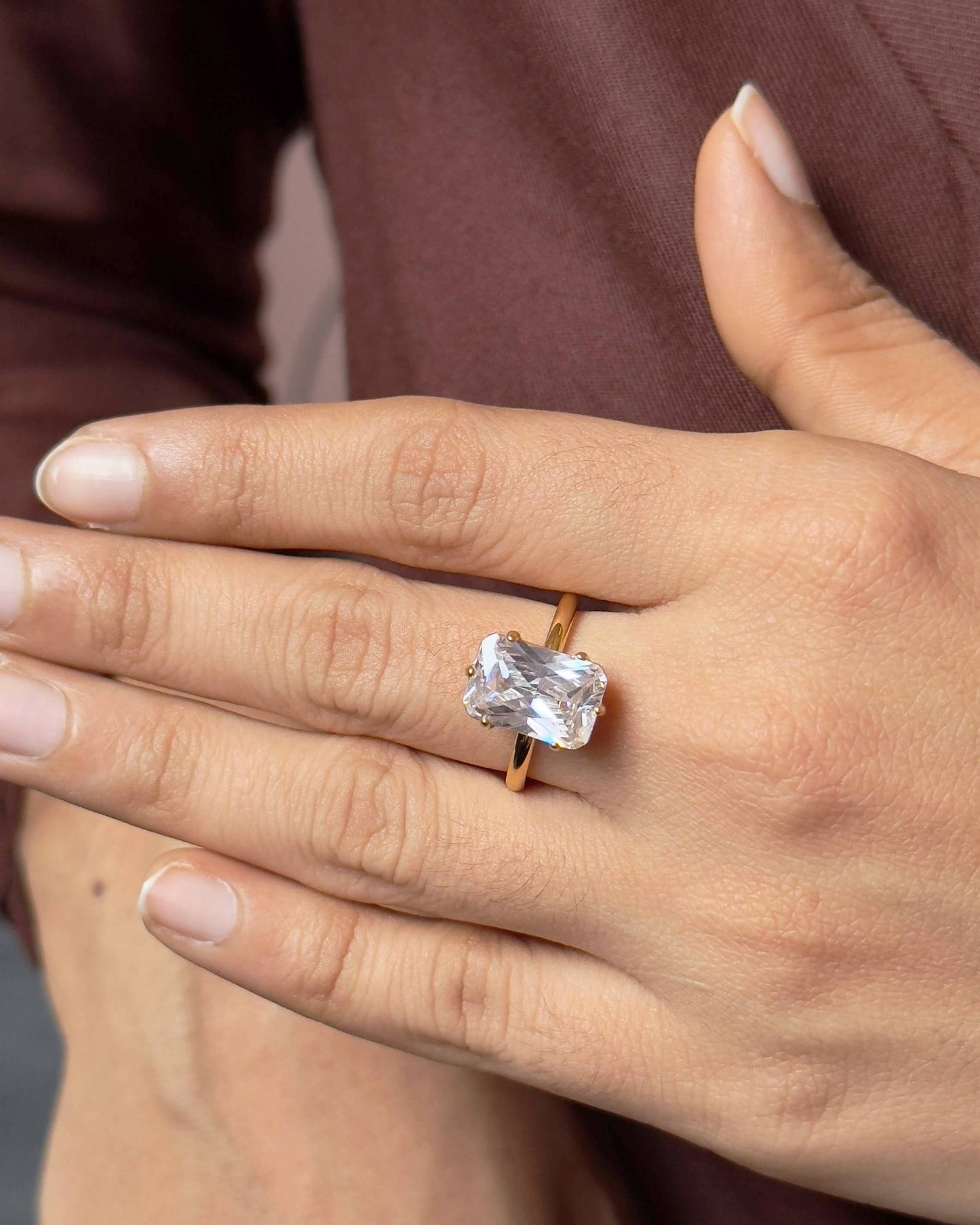 Rectangle Hot Dainty Ring