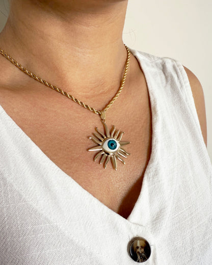 Laminado Evil Eye Necklace