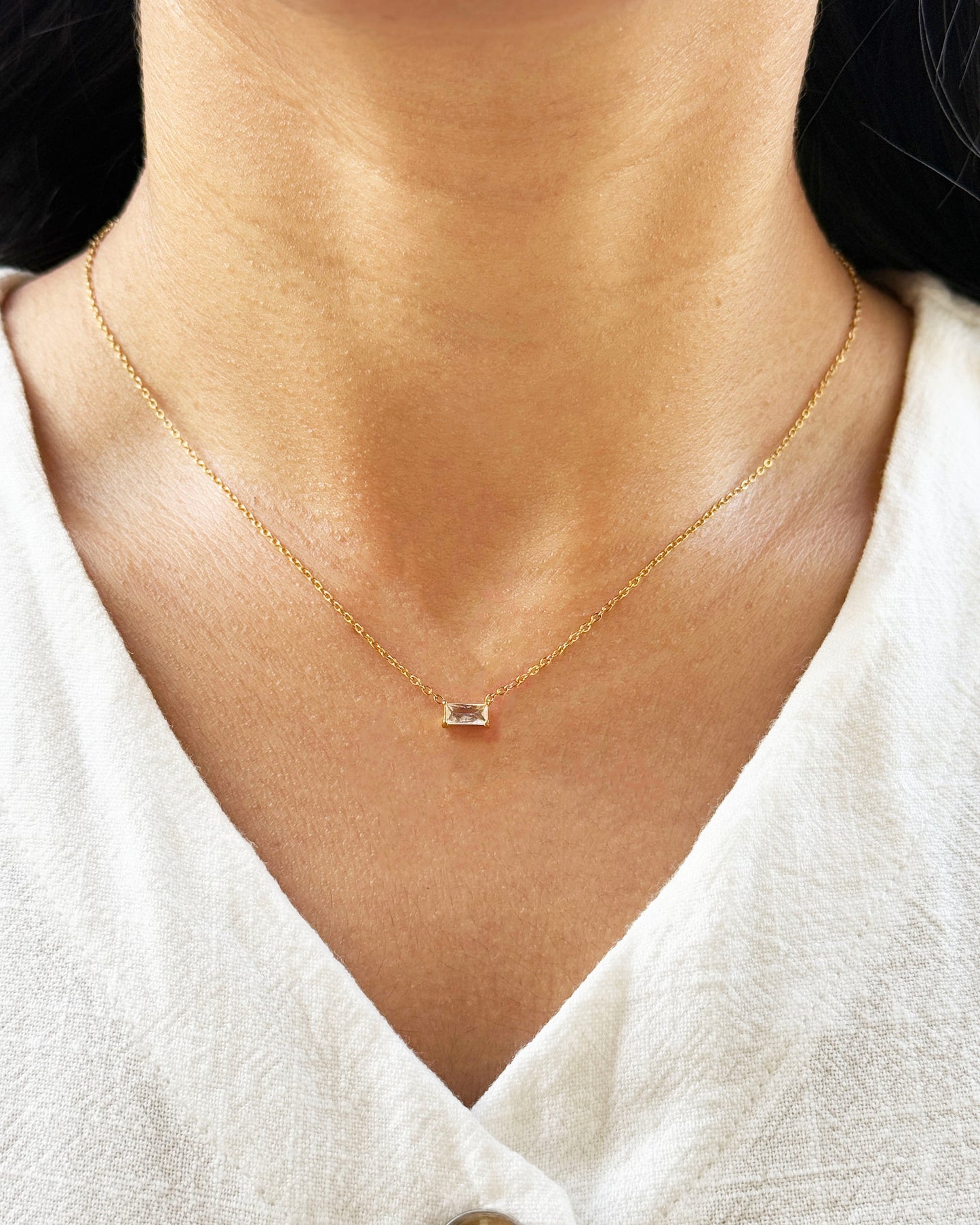 Radiant Rectangle Necklace