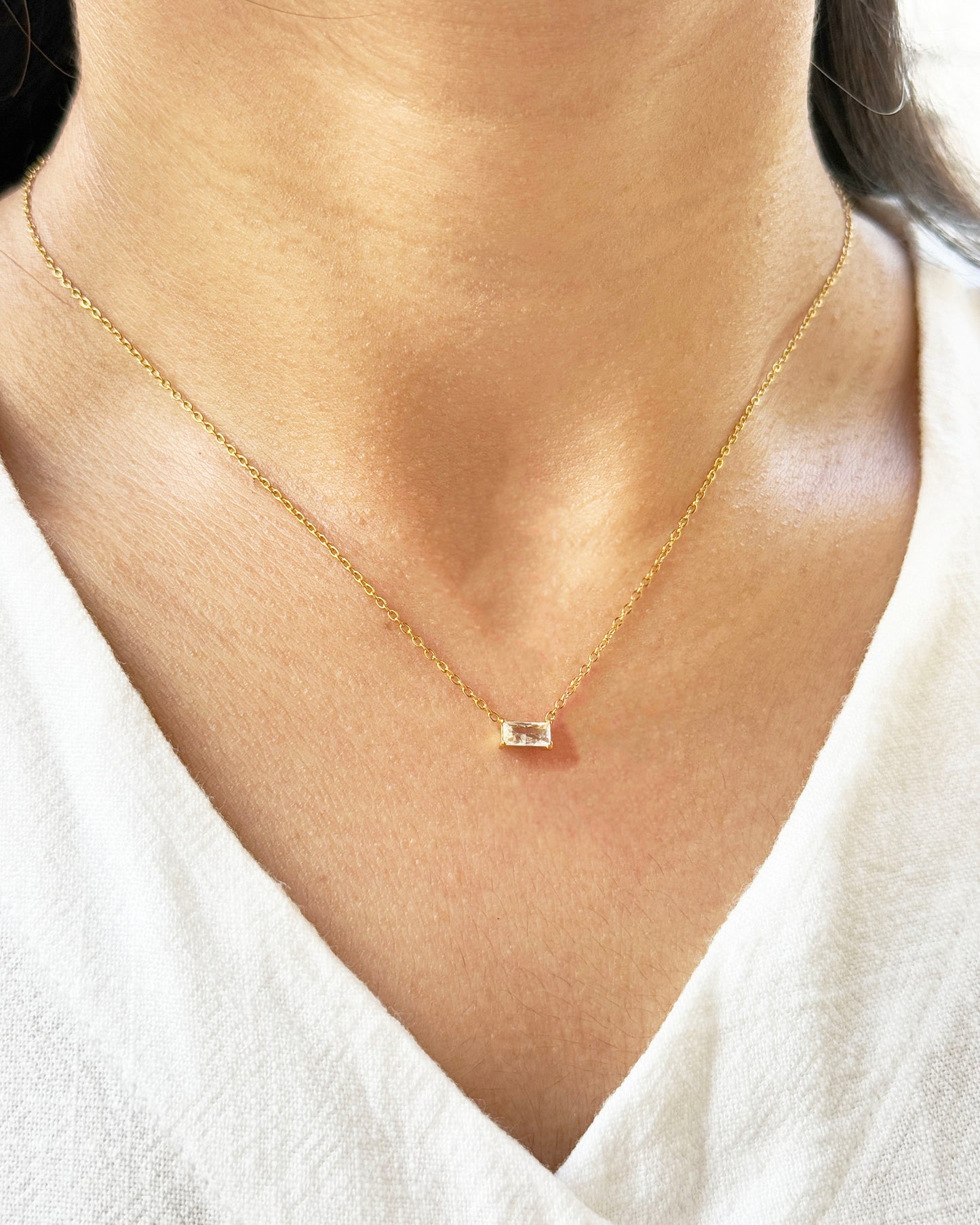 Radiant Rectangle Necklace