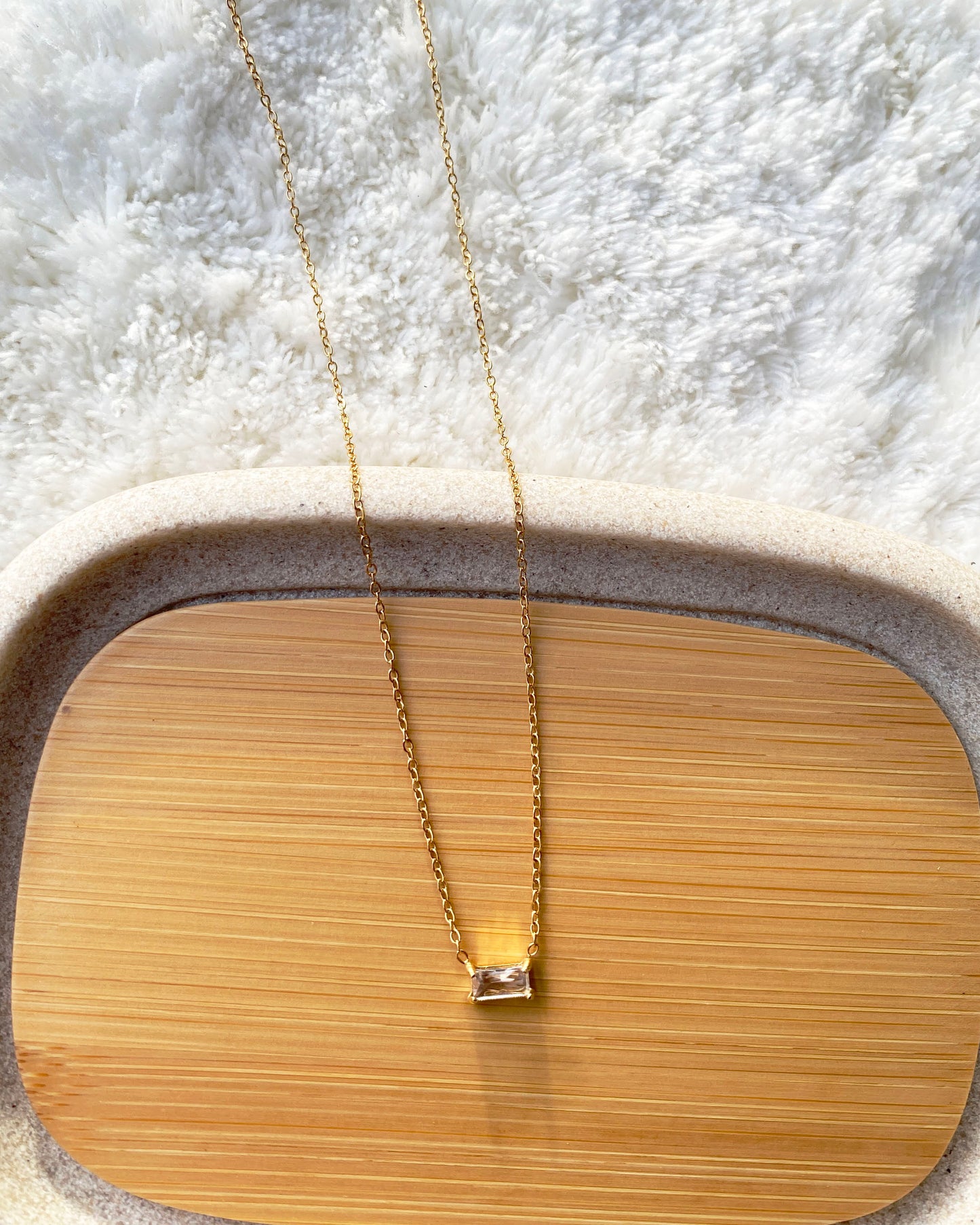 Radiant Rectangle Necklace