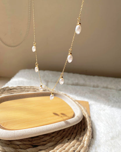 Oval Pearl Necklace